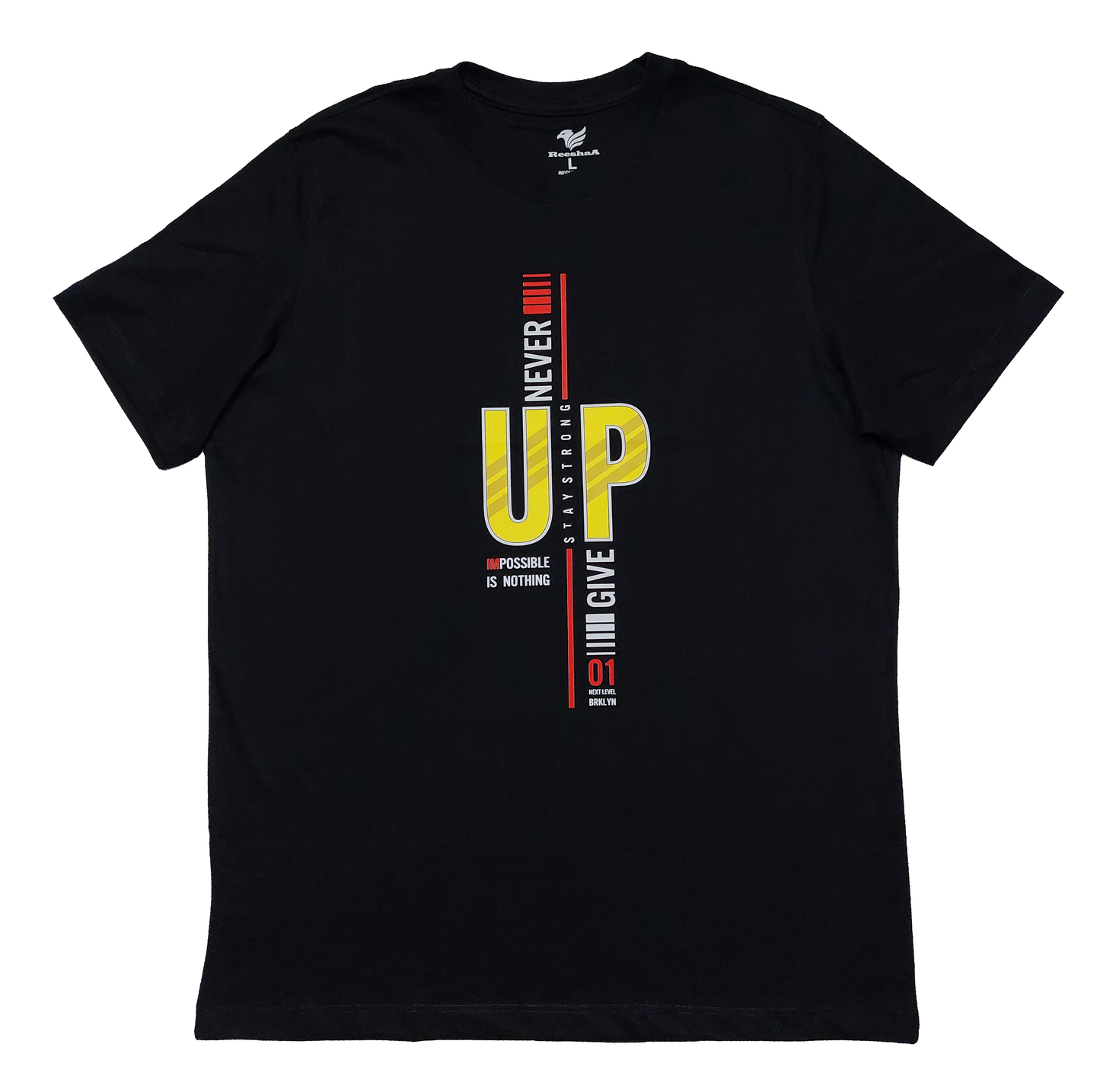 Never Give up- Short sleeve t-shirt
