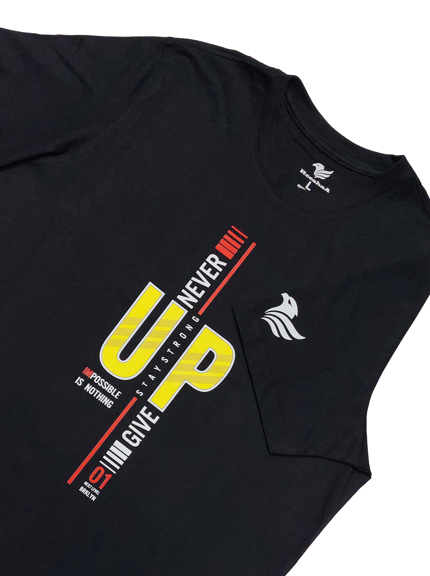 Never Give up- Short sleeve t-shirt