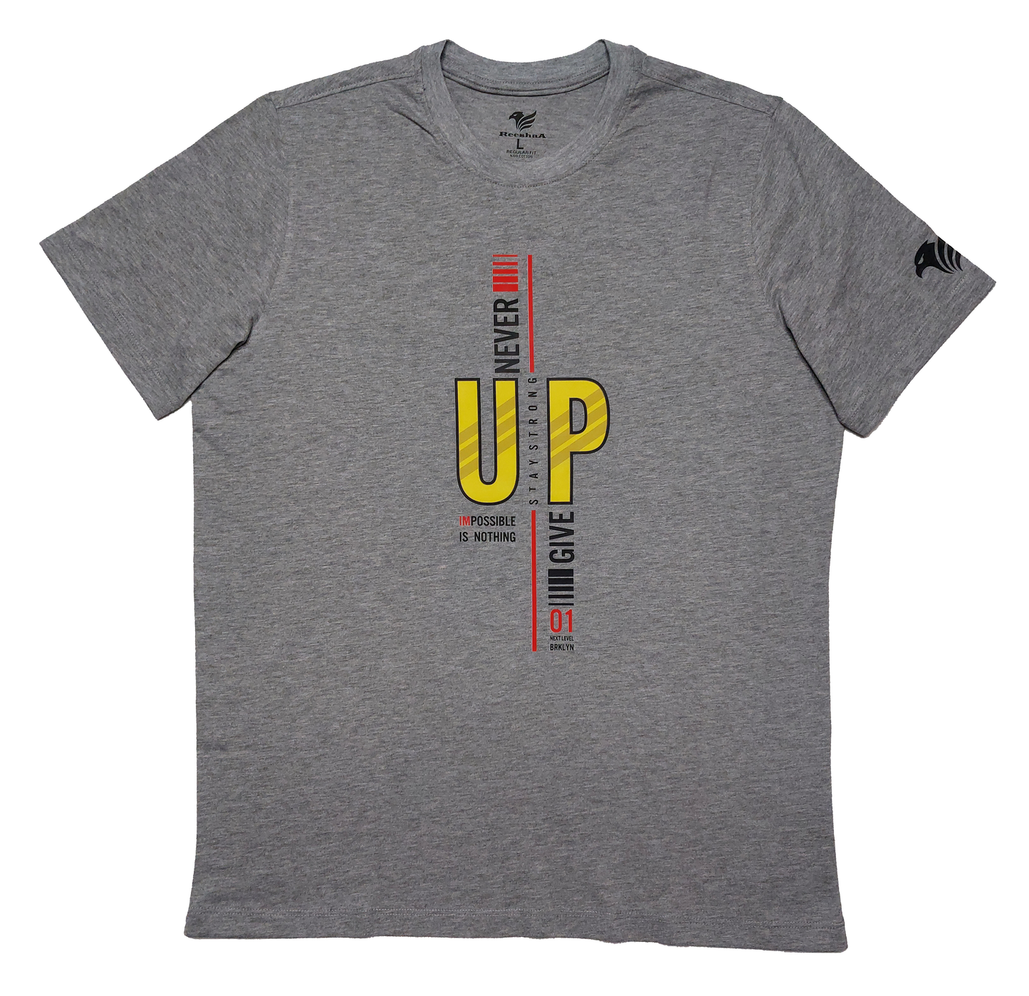 Never Give up- Short sleeve t-shirt