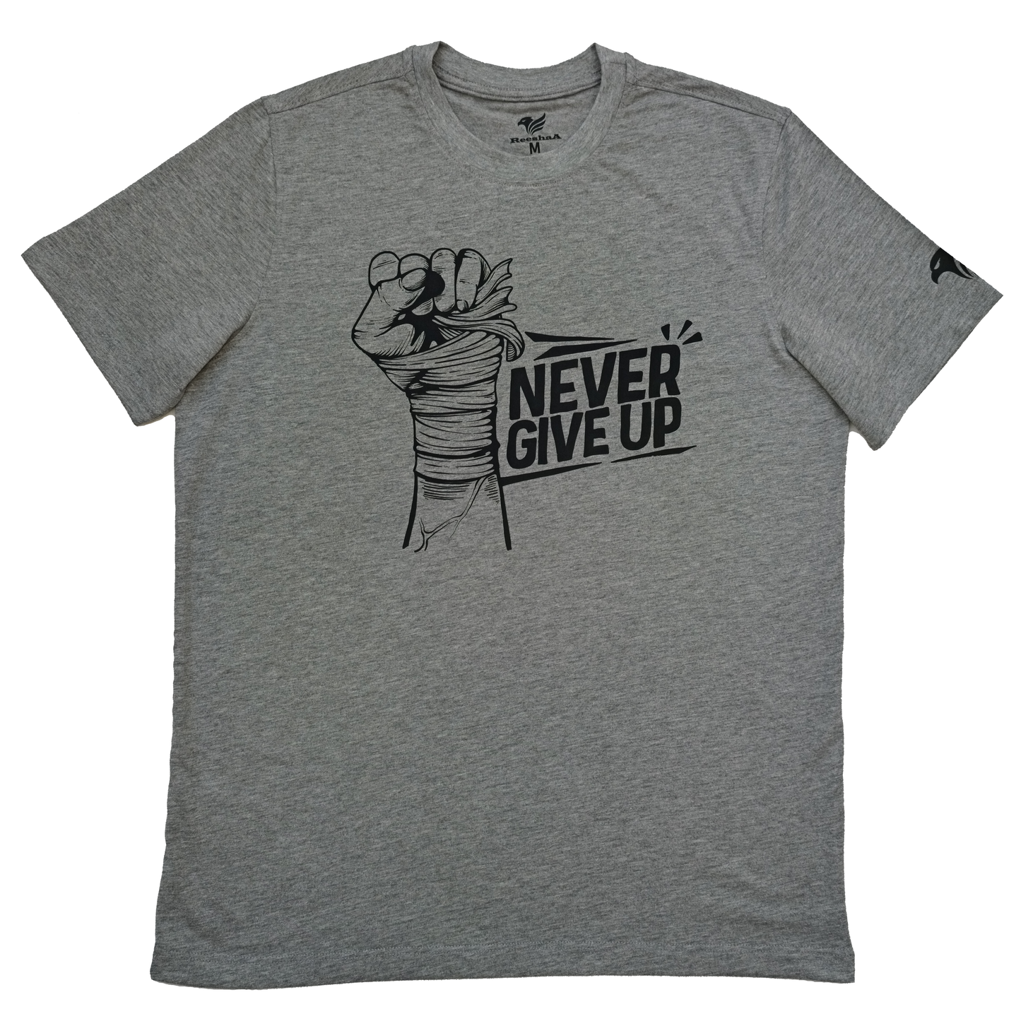 Never Give up- Short sleeve t-shirt