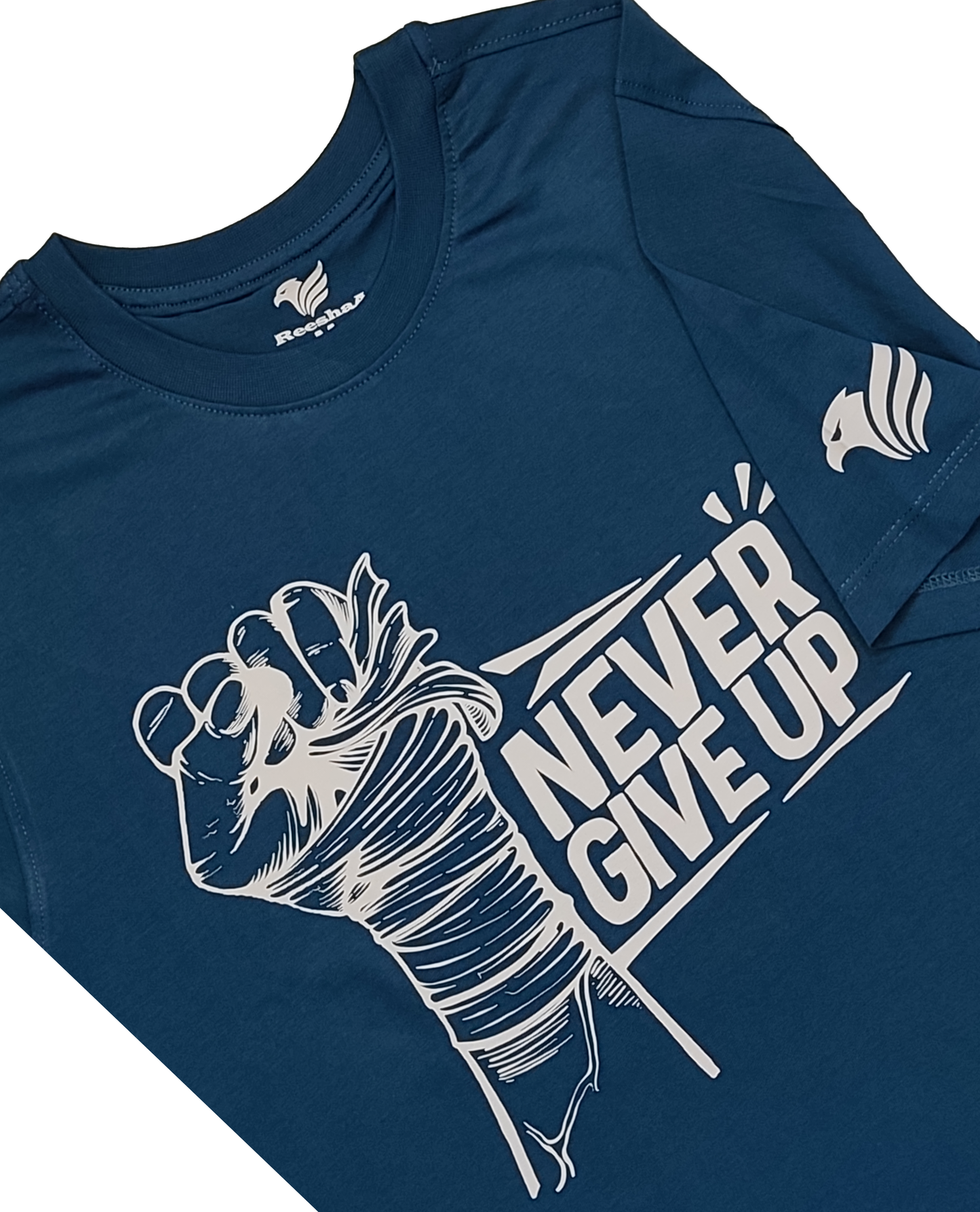 Never Give up- Short sleeve t-shirt